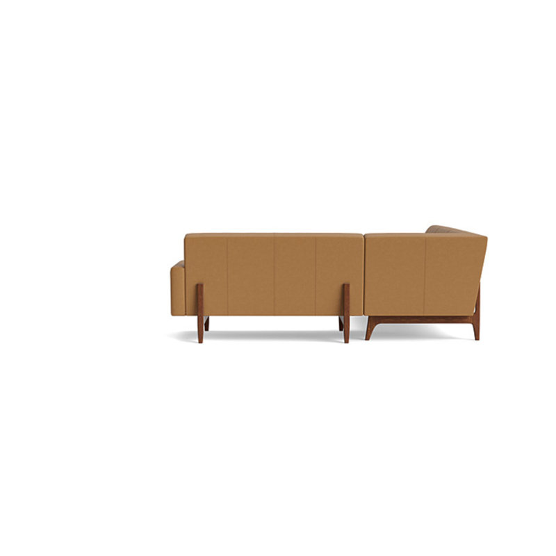Tyler Leather Sectional, Left Hand Facing, Leather - Butterscotch