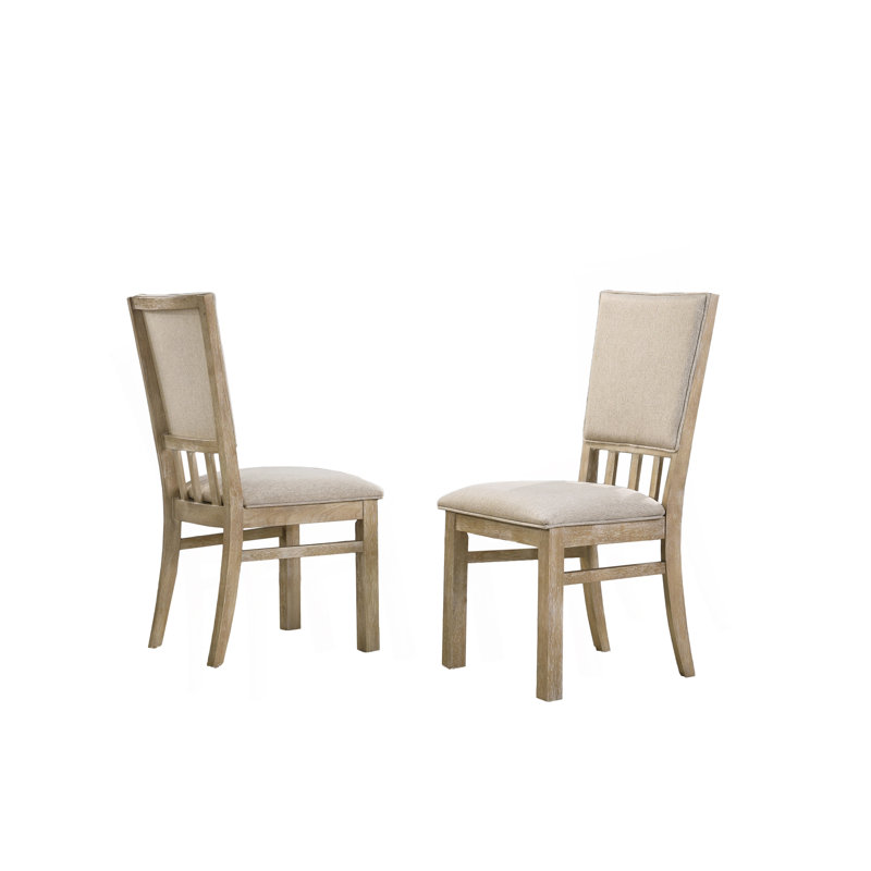 Ensemble de chaises de salle à manger élégantes et confortables en tissu de blé récupéré