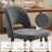  Upholstered Chenille Modern Dining Side Chairs with Solid Wood Legs for Dining Room Set of 4-790102303-790102302