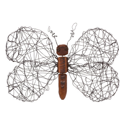 Animals Wire Wing Butterfly Wall Décor