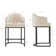 Canio Upholstered Counter Stool with Metal Frame