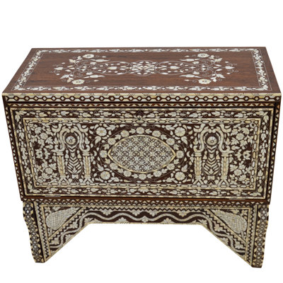 Syrian 39'' W Solid Wood Console Table