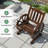 Wagon-Inspired Solid Wood Patio Dining Chair