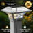 Low Voltage Integrated LED Fence Post Cap Light 2.5 In. X 2.5 In. with Base Adapter Included-98834125