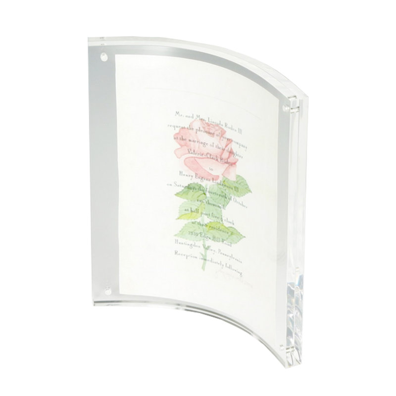 Cadre magnétique en plastique transparent transparent 4 po x 6 po Ovhoros