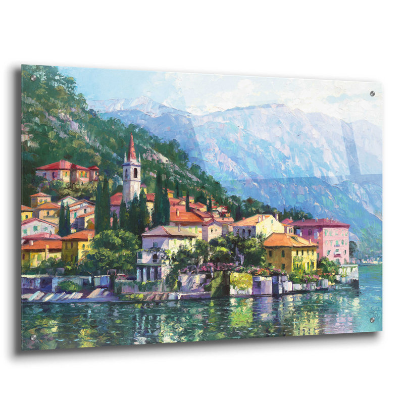 Reflections of Lake Como par Howard Behrens - impression sans cadre, H 24 po x l 36 po x P 0,2 po