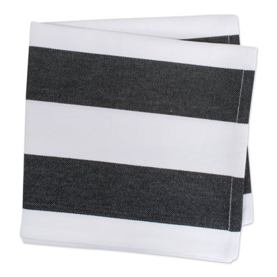 Kristina Cotton Striped Square Napkin