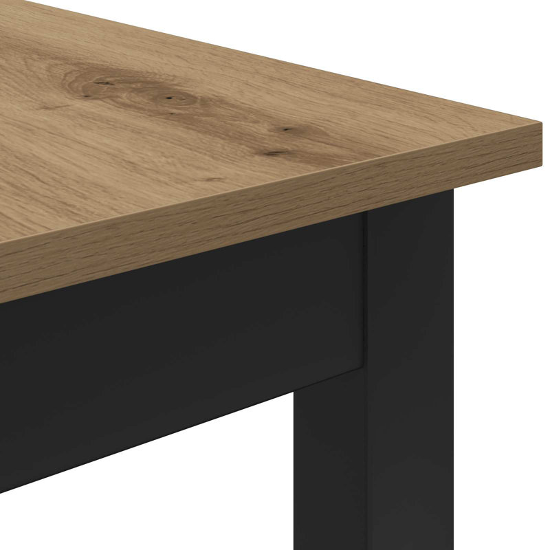 Standing Bar Table Engineered Wood, 105cmH x 70cmL x 70cmW, Light Brown
