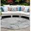 Tapis d'intérieur rond 8 po