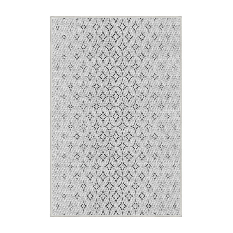 Geometric Indoor Rug, Rectangle 4' x 6'