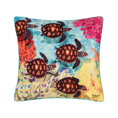 Baby Turtle Light-Up LED Throw Pillow
