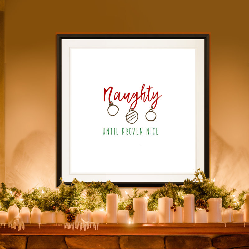 « naughty », peinture, H 30,5 po x l 30,5 po x P 1,5 po, Blanc / aubergine / banane / brun clair / rouge br