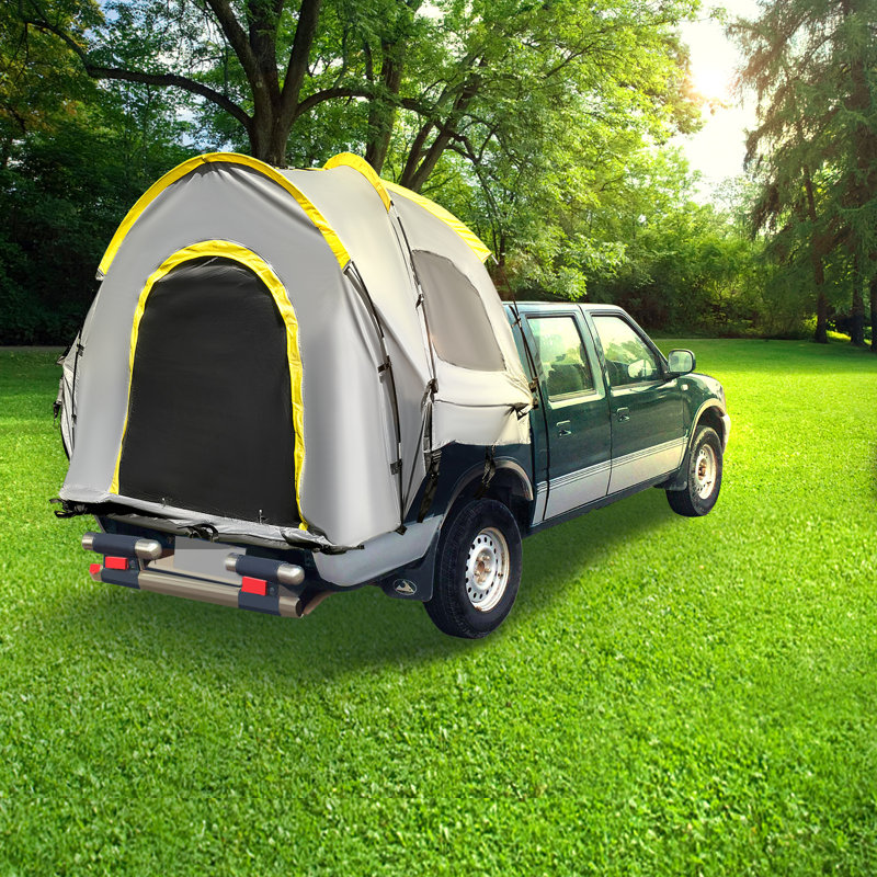 Gray and Yellow 2 Person Camping Tent with Carry Bag