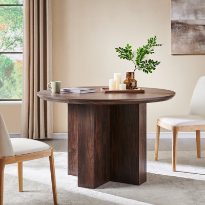 Table de salle à manger ronde, petite table de cuisine pour 4 à 6 personnes