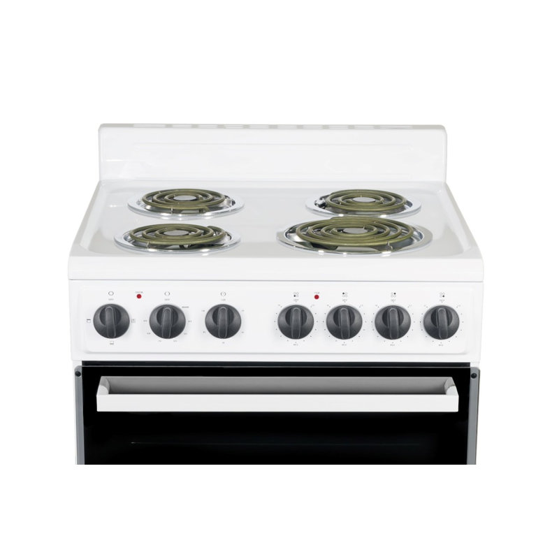 Premium White 24" Electric Range with 4 Coil Burners