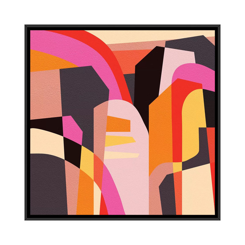 " Fragments VI " by Susana Paz, 18" H x 18" W x 1.5" D, Black Framed Canvas, No Mat