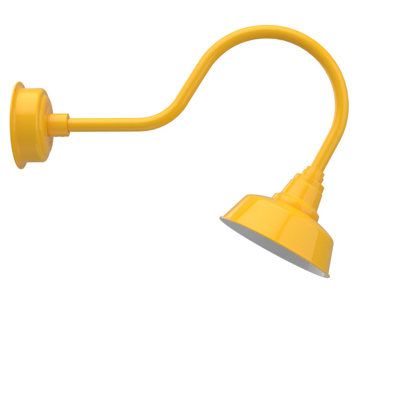 Vandervliet LED Wall Light, 8" H x 10" W x 12" D, Yellow