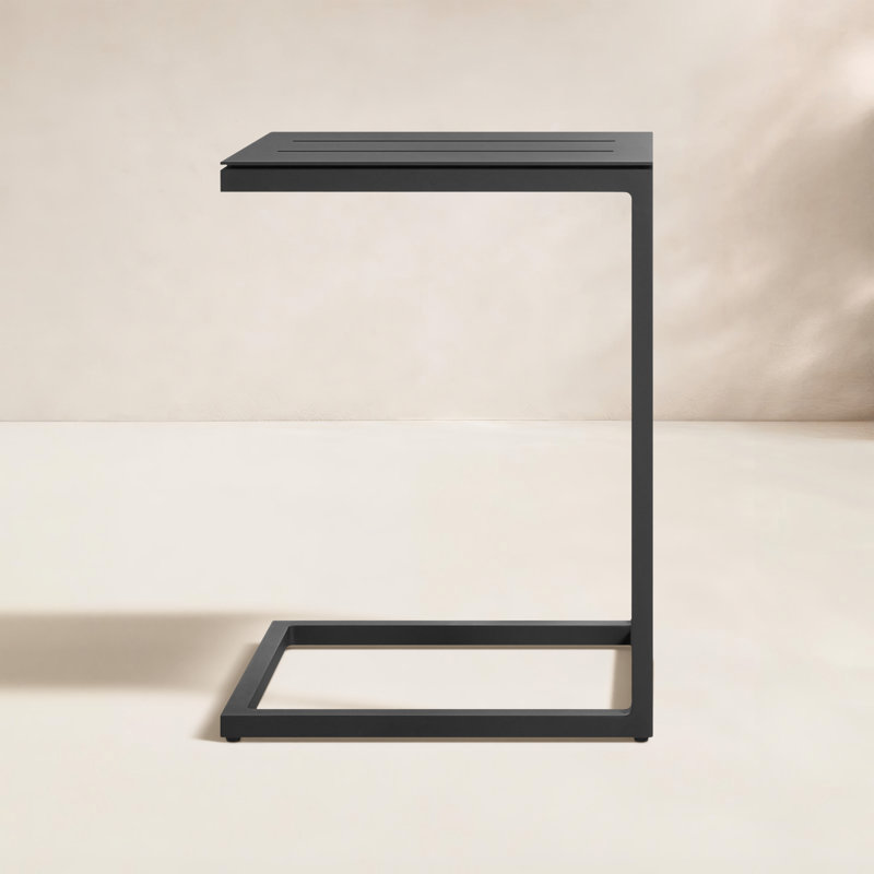 Skiff Outdoor Side Table, Carbon
