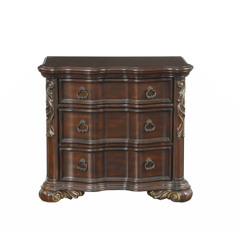 Montoya 3 - Drawer Nightstand, Espresso