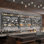 Étagère à boissons alcoolisée murale avec lumières DEL, tablettes de bar 47 po et porte-verres - étagère à vin murale en métal industrielle