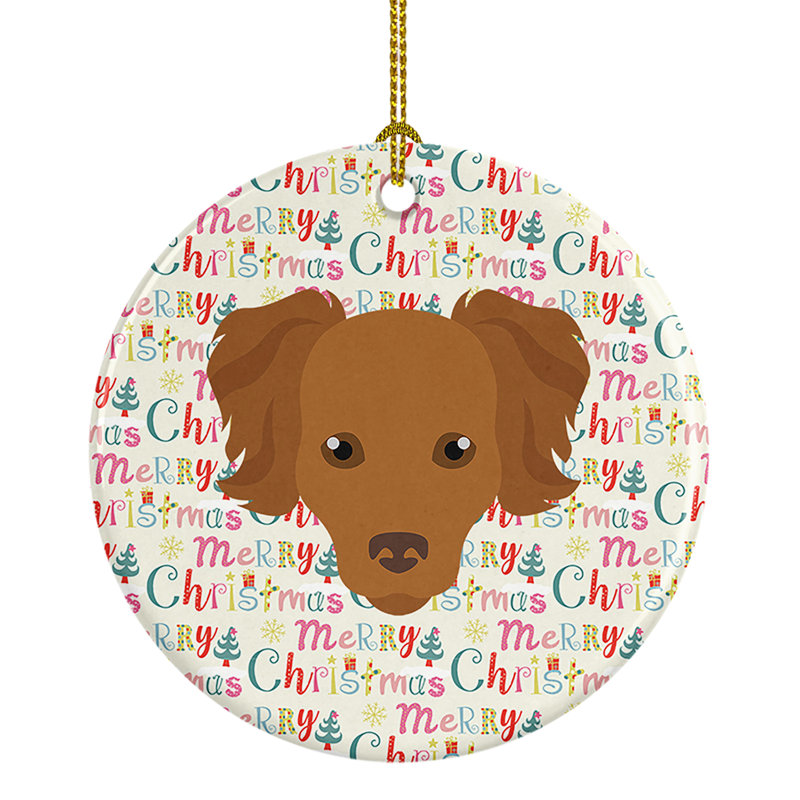 Figurine décorative perse Chihuahua Merry Christmas