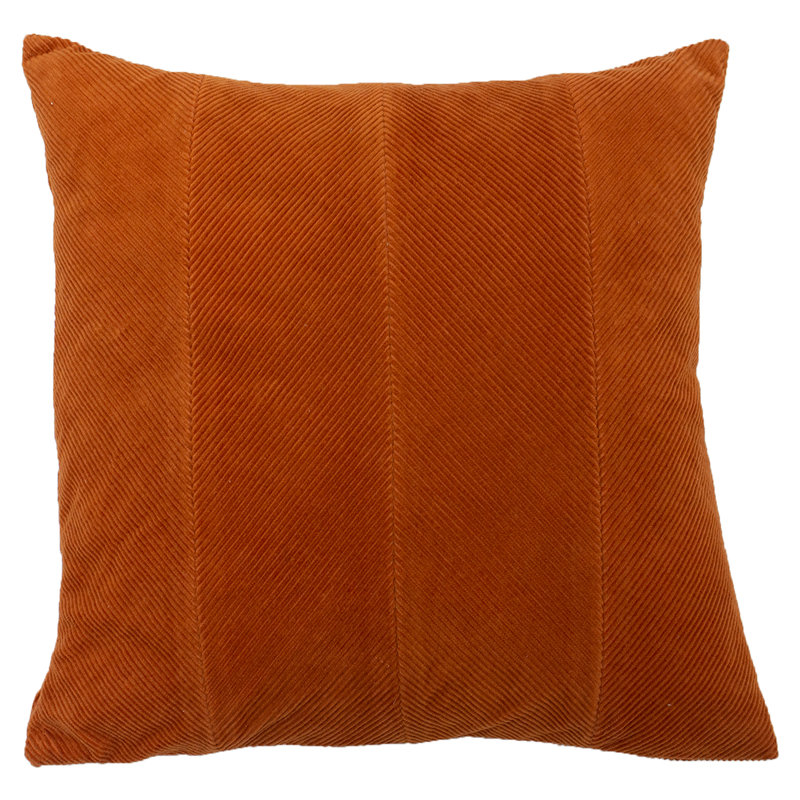 Chevron Square Cushion Cover, Rust