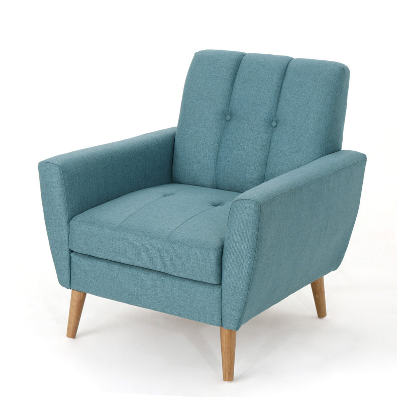 Christopher Knight Home 32" W x 30.75" D x 33.5" H Fabric Channel Stitch Club Chair, Blue