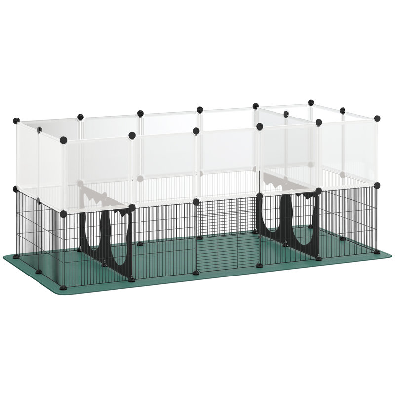 Pet Playpen with Waterproof Mat for Guinea Pigs 175 x 70 x 70 cm
