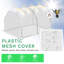 Mini 99*71*60 cm Steel 1 Piece Mini Greenhouse White with Zippered Door