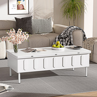 Lift-Top Coffee Table Center Table With Drawers