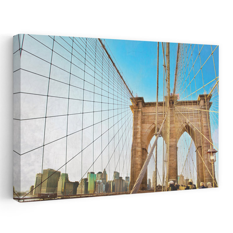 Cityscape Web - pont contemporain en Brooklyn, H 60 po x l 40 po