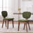 Upholstered Dining Side Chairs With Solid Wood Legs-2026428880-2028712745