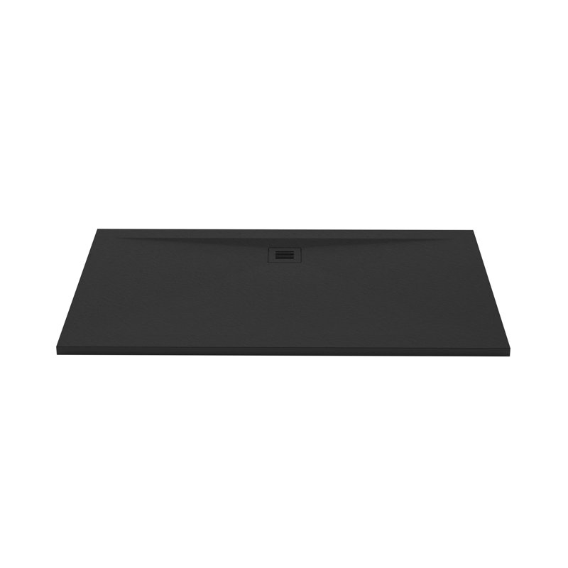 Base de douche l 60 po x P 36 po Feel, Noir ardoise