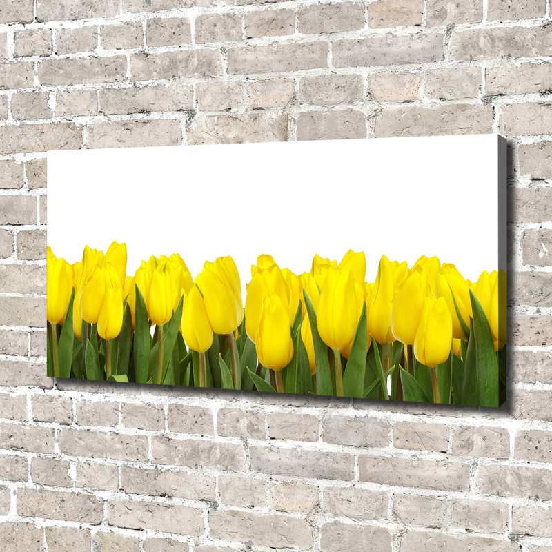 Yellow Tulips - Print, Canvas, 70cm H x 140cm W x 2cm D