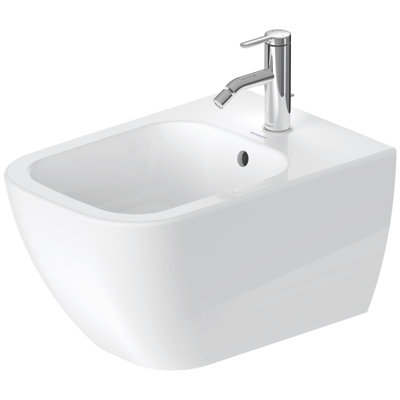 Duravit Happy D.2 14" H Wall Mounted Bidet