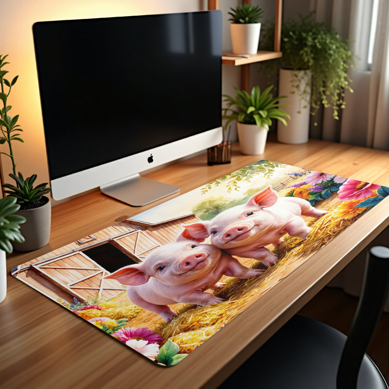 Polyester Desk Pad, 14.4x12.1