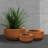 Tali 3-Piece Round Weather and UV Resistant Cement Planters-1308092693