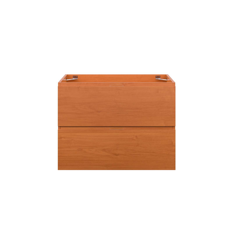 Modway 29" Wall Mounted Single Bathroom Vanity Base Only in Orange