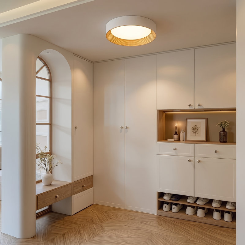 Plafonnier encastré à DEL intégré, H 3,93 po x l 13,77 po x P 13,77 po