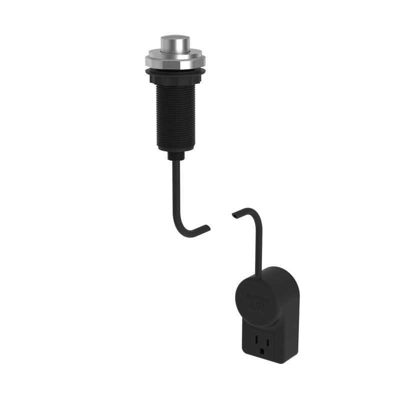 Hearney Air Activated Disposer Switch, Stainless Steel
