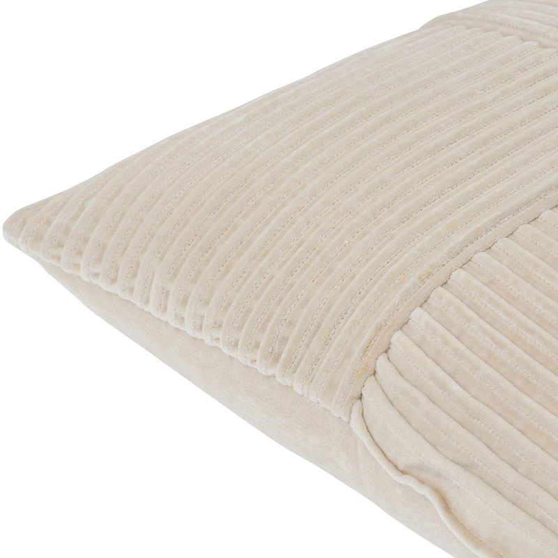 Housse et insert de coussin décoratif en coton Conrad, H 20 po x l 20 po, Housse de coussin seulement - sans coussin