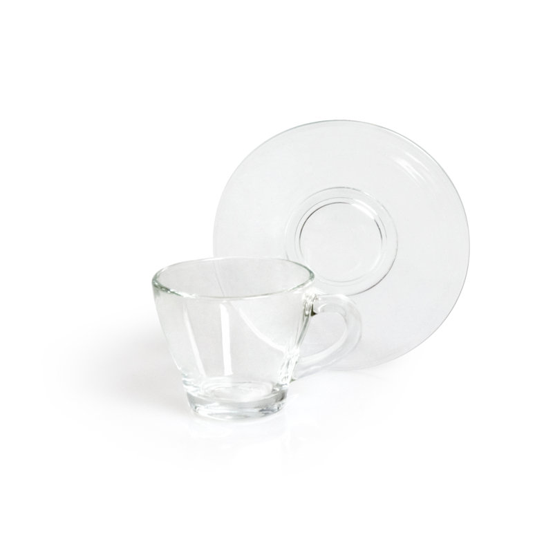 PACK OF 6 COFFEE CUPS 9 CL.TRANSPARENT