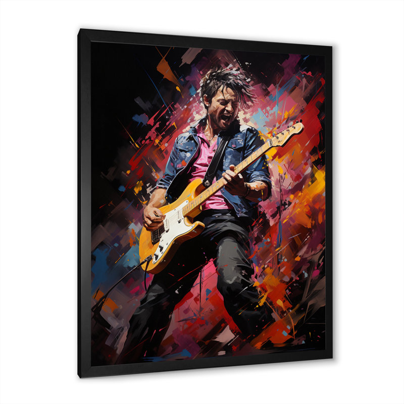 Yusei Music Pop Rock Explosion II, Cadre photo noir, H 20 po x l 12 po x P 1 po