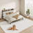 Platform Dangelo With Boucle Headboard, Storage Shelf And Built In Charging, Sturdy And Quiet-819790552