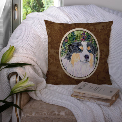 Australian Shepherd Outdoor Reversible Throw Pillow