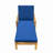Acacia Wood Adjustable Backrest Outdoor Lounge Chair, Suitable For Gardens, Terraces, And Poolside Areas-1669481165