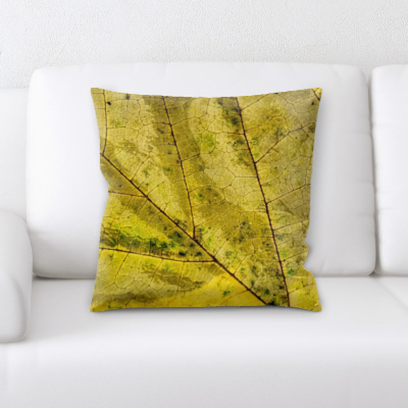 Coussin décoratif feuille à textures Buschwick
