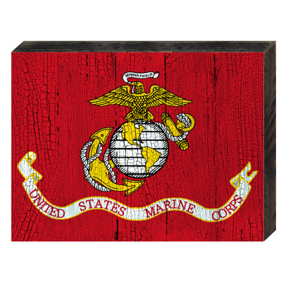 Décoration murale en bois rustique drapeau de us