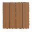 Tuile de terrasse en bois composite en plastique 12 po x 12 po, tuiles de terrasse emboîtables pour l'intérieur et l'extérieur, les terrasses en composite résistent à la rouille, à l'eau et aux intempéries (ensemble de 20)-105156778