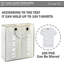 Double Compartment Large Fabric Laundry Basket With Handles (Light Grey)
